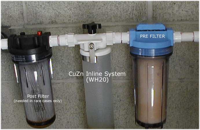 CuZn water filter setup / optional suggestion